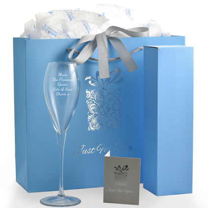 Prosecco Flute With Luxury Gift Bag