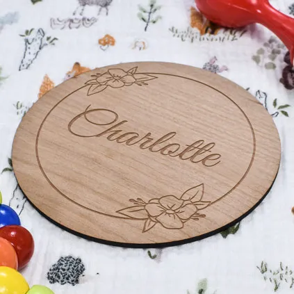 Personalised Floral Baby Arrival Sign