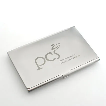 Logo Engraved Personalised Business Card Holder