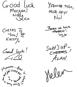 leaving messages scribbled on piece of paper